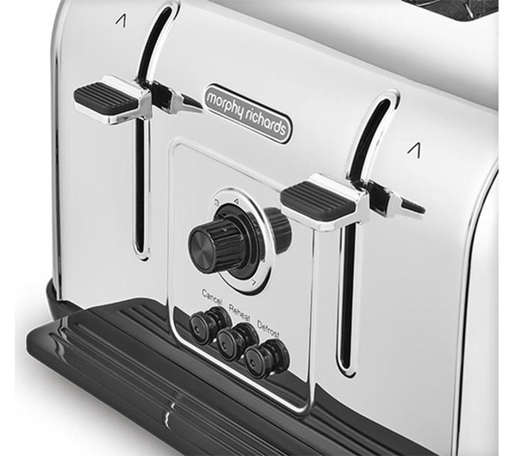 MORPHY RICHARDS Venture 240130 4-Slice Toaster - Silver image number 5 of 7