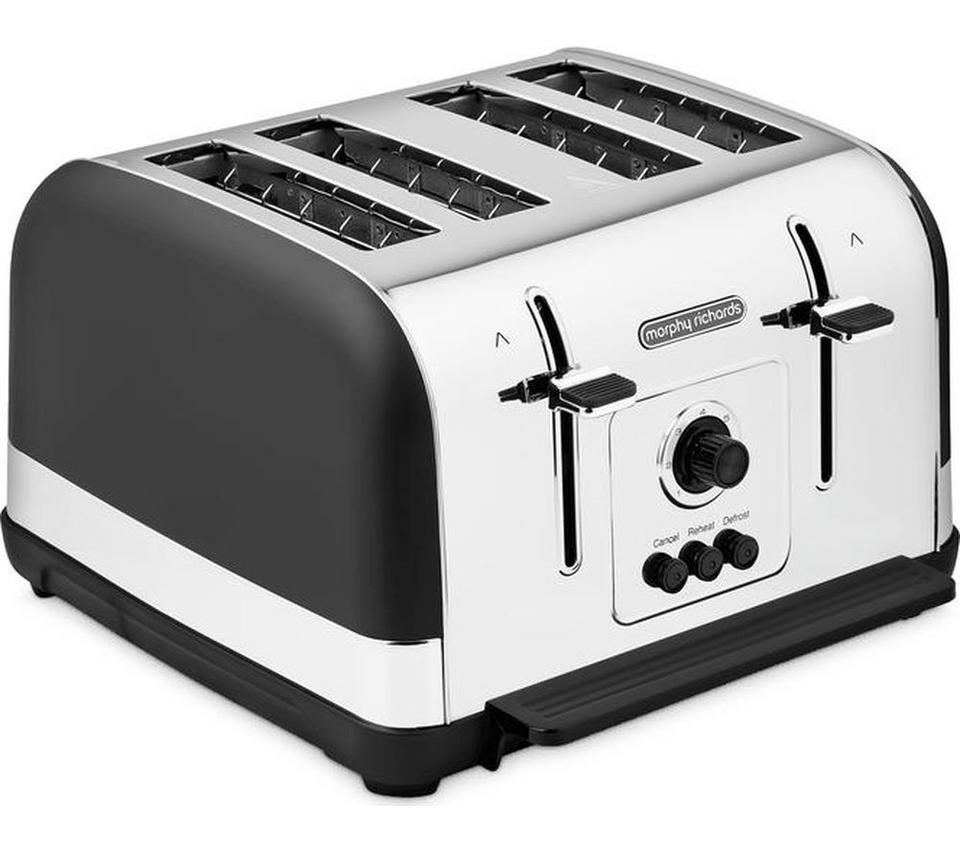 MORPHY RICHARDS Venture 240131 4-Slice Toaster - Black