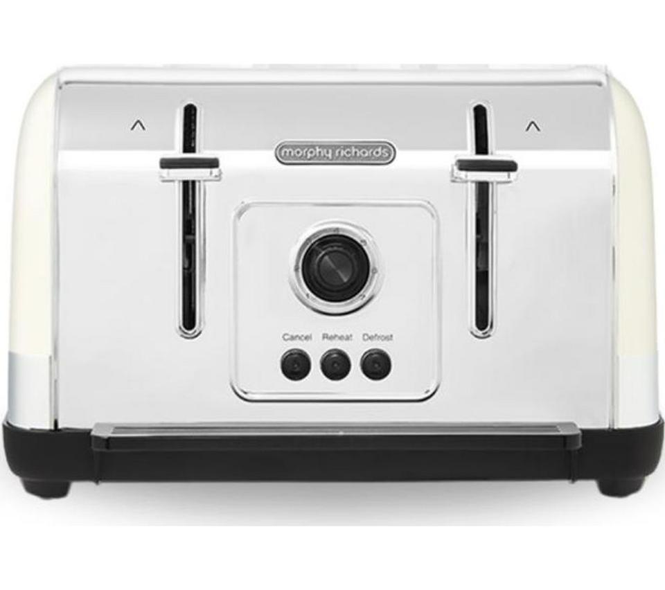 MORPHY RICHARDS Venture 240132 4-Slice Toaster - Cream