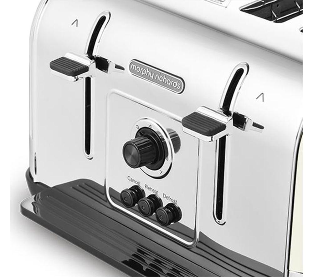 MORPHY RICHARDS Venture 240132 4-Slice Toaster - Cream image number 2 of 6