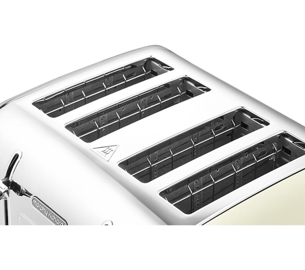 MORPHY RICHARDS Venture 240132 4-Slice Toaster - Cream image number 3 of 6