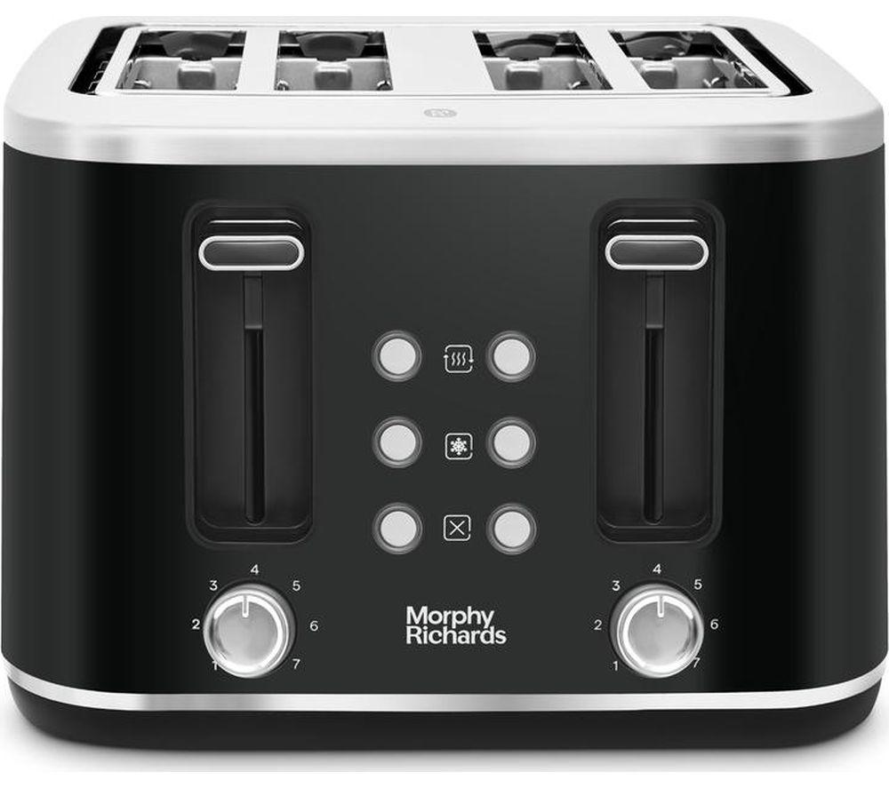 MORPHY RICHARDS Motive 242801 4-Slice Toaster - Black image number 3 of 7