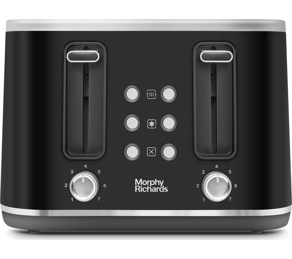 MORPHY RICHARDS Motive 242801 4-Slice Toaster - Black image number 4 of 7