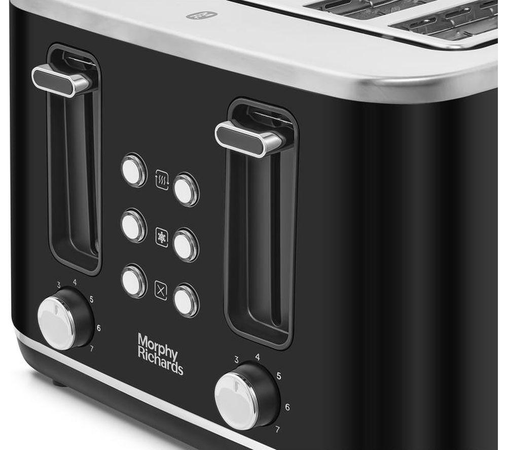 MORPHY RICHARDS Motive 242801 4-Slice Toaster - Black image number 6 of 7