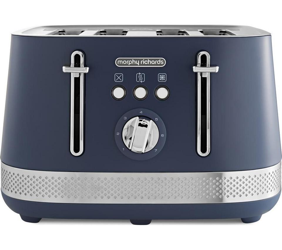 MORPHY RICHARDS Illumination 248023 4-Slice Toaster - Navy Peony