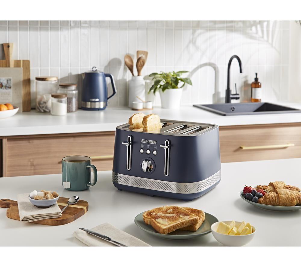 MORPHY RICHARDS Illumination 248023 4-Slice Toaster - Navy Peony image number 3 of 8
