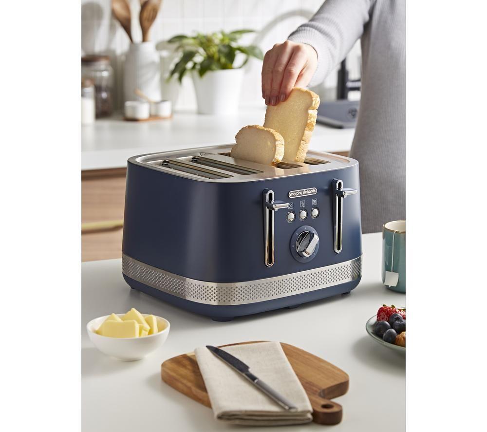 MORPHY RICHARDS Illumination 248023 4-Slice Toaster - Navy Peony image number 4 of 8