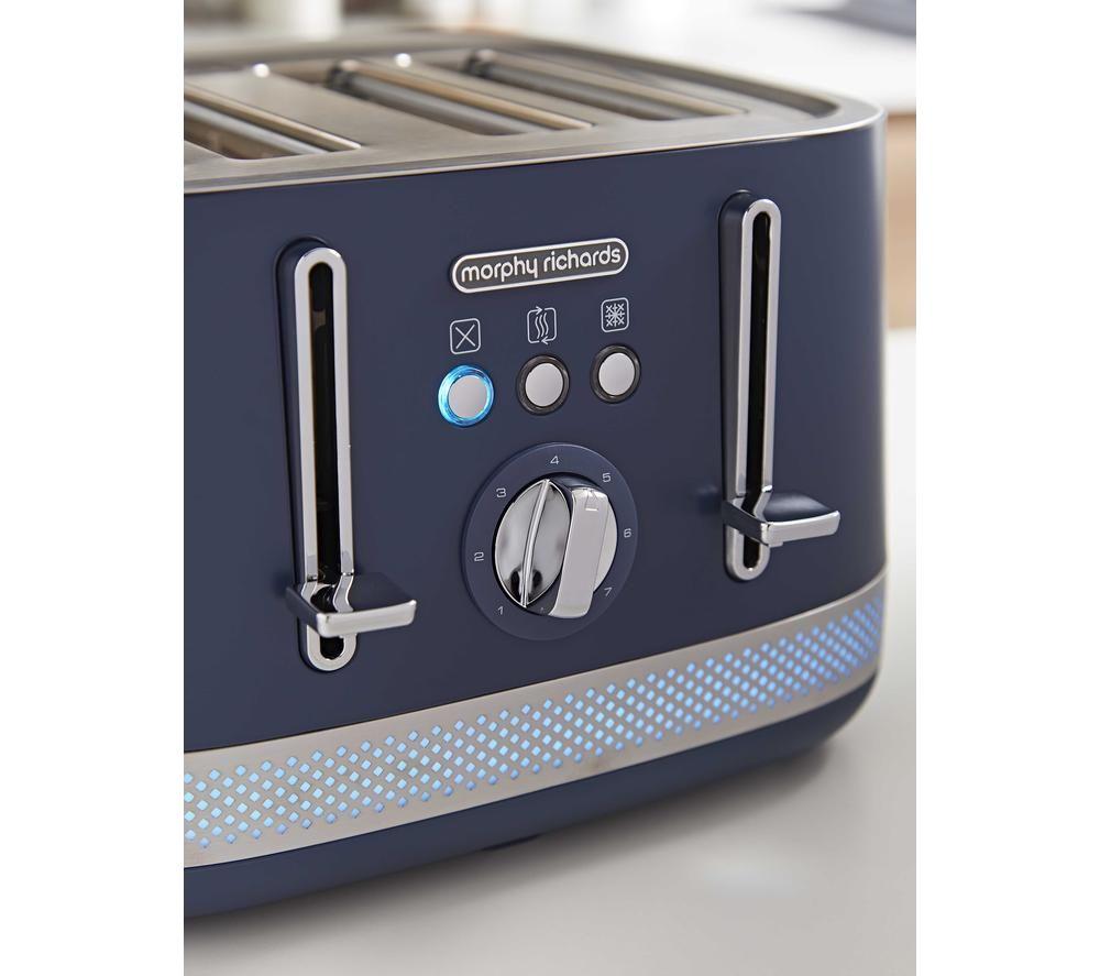 MORPHY RICHARDS Illumination 248023 4-Slice Toaster - Navy Peony image number 6 of 8