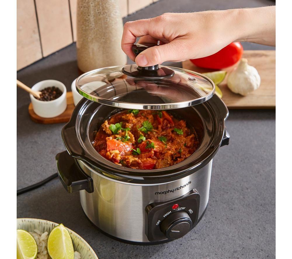 MORPHY RICHARDS 460300 Slow Cooker - Black & Silver image number 5 of 9