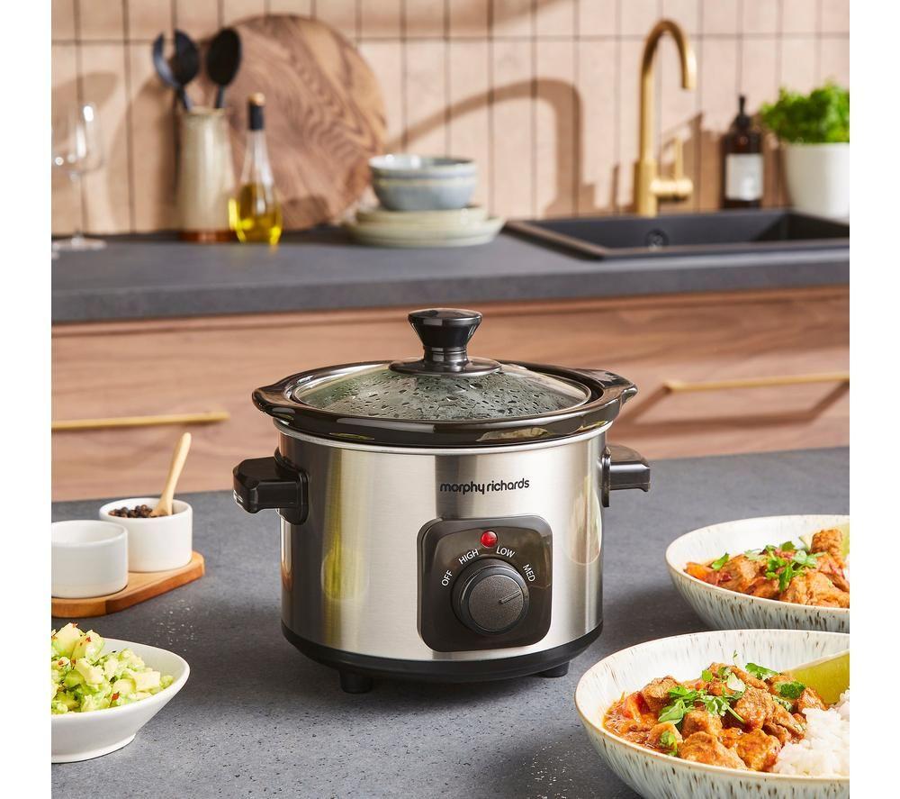 MORPHY RICHARDS 460300 Slow Cooker - Black & Silver image number 6 of 9