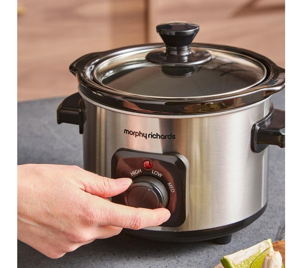 MORPHY RICHARDS 460300 Slow Cooker - Black & Silver image number 7 of 9