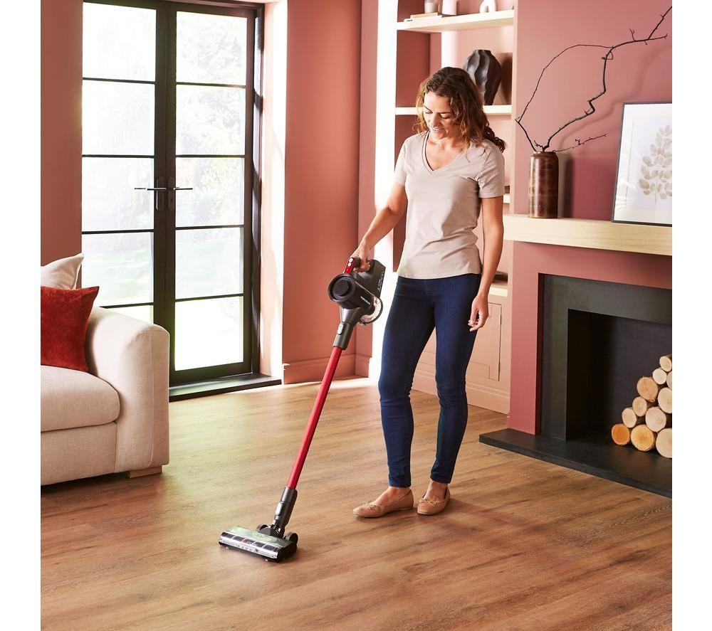 MORPHY RICHARDS MRXSTICK250 PremierGlide Cordless Vacuum Cleaner - Grey & Red image number 9 of 14