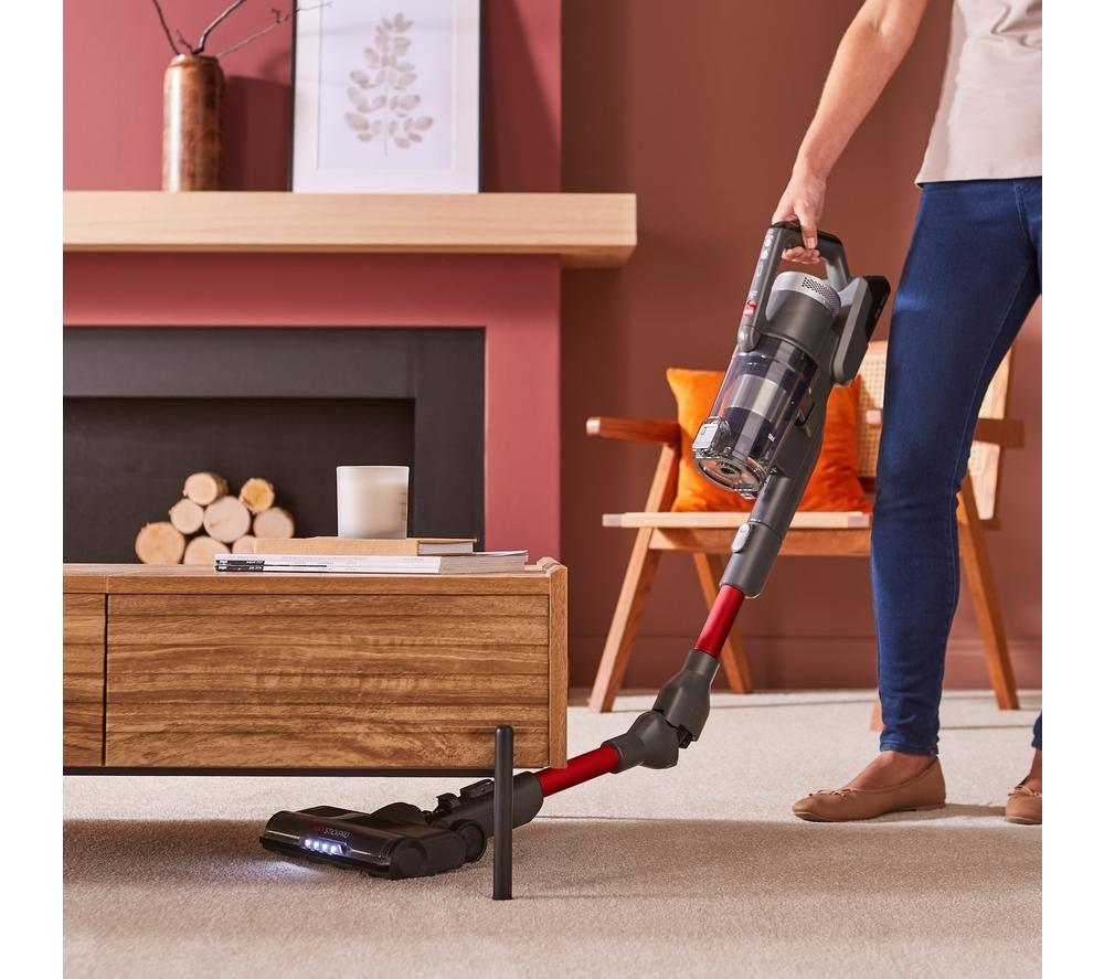 MORPHY RICHARDS MRXSTICKPRO IntelliClean Cordless Vacuum Cleaner - Grey & Red image number 7 of 12