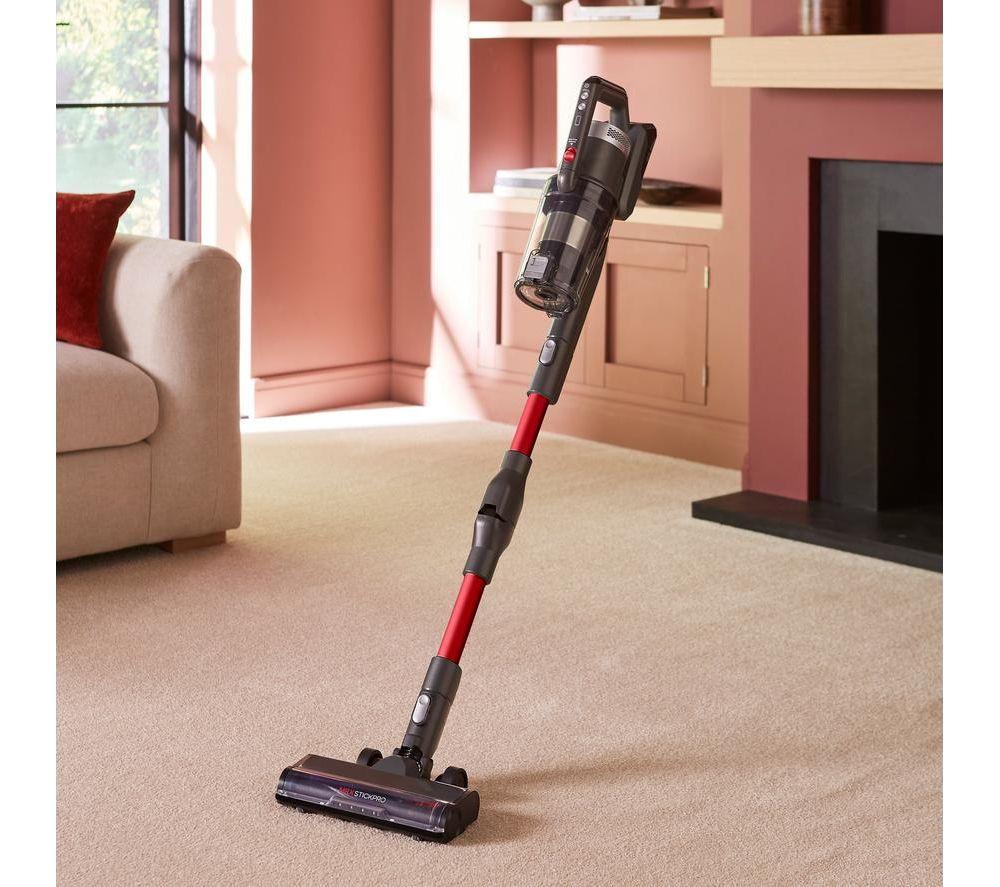 MORPHY RICHARDS MRXSTICKPRO IntelliClean Cordless Vacuum Cleaner - Grey & Red image number 8 of 12