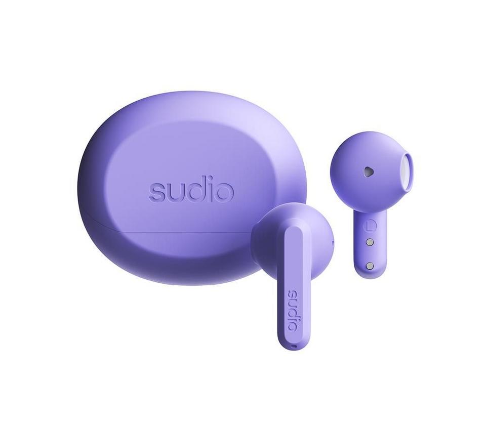 SUDIO A3PRPL Wireless Bluetooth Noise-Cancelling Earphones - Purple