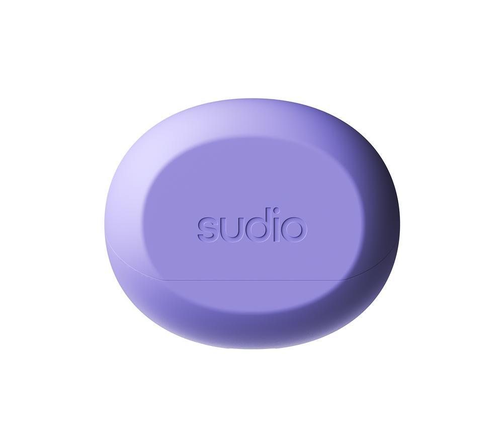 SUDIO A3PRPL Wireless Bluetooth Noise-Cancelling Earphones - Purple image number 2 of 5