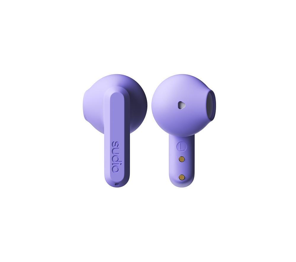 SUDIO A3PRPL Wireless Bluetooth Noise-Cancelling Earphones - Purple image number 4 of 5