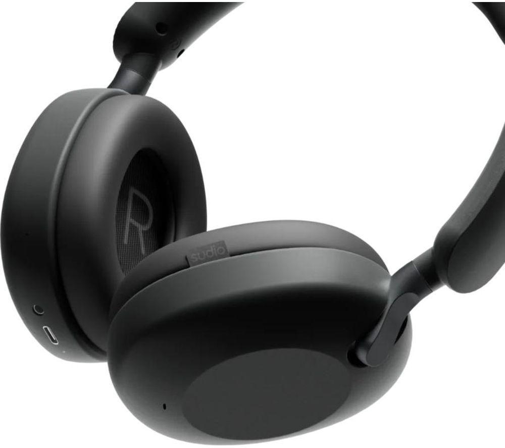 SUDIO K2 Pro Wireless Bluetooth Noise-Cancelling Headphones - Black image number 5 of 8