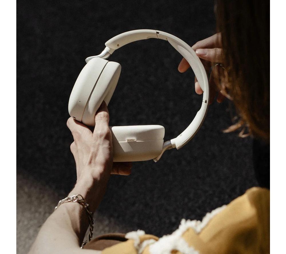 SUDIO K2 Pro Wireless Bluetooth Noise-Cancelling Headphones - White image number 3 of 7