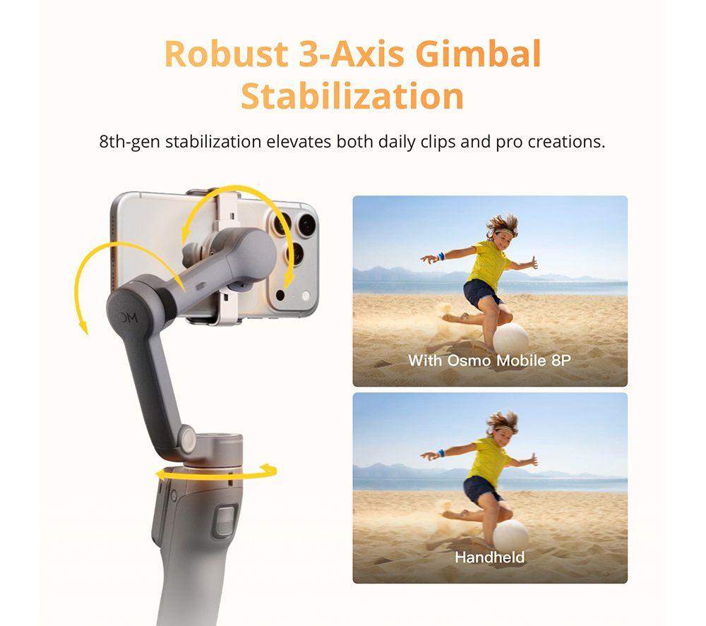 DJI Osmo Mobile 8P Smartphone Creator Combo Gimbal - Black image number 4 of 24