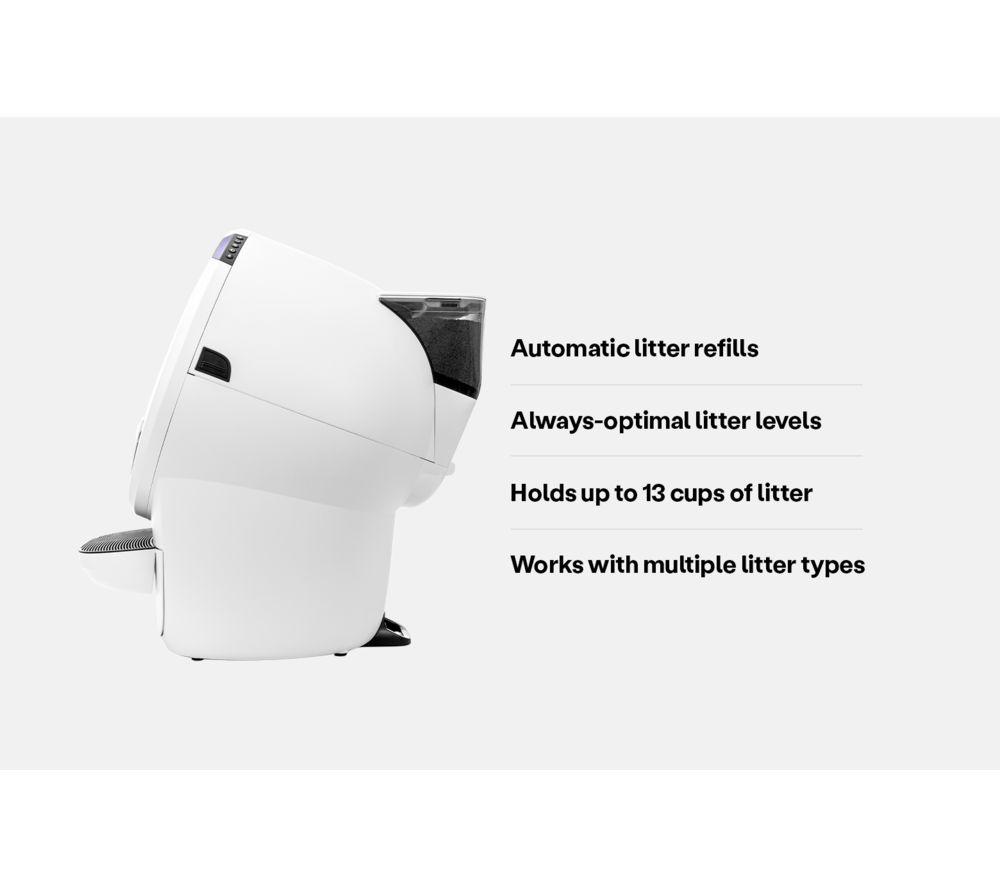 LITTERROBOT 4 LitterHopper Cat Litter Tray - White image number 3 of 6
