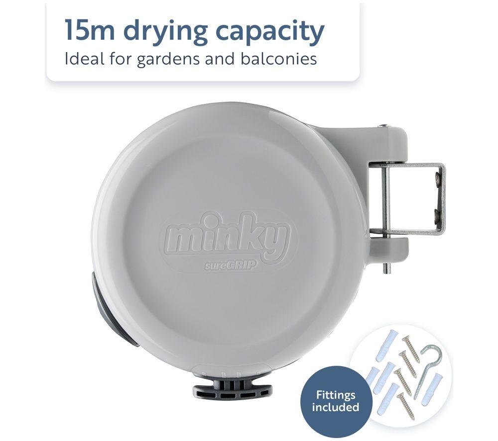 MINKY VT20591100 SureGRIP Retractable Clothes Washing Line - 15 m image number 3 of 4