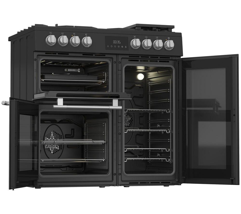 HOTPOINT RH90FA20B 90 cm Dual Fuel Range Cooker - Black image number 7 of 10
