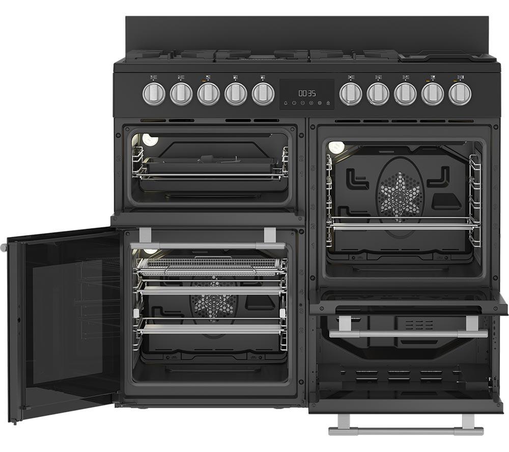 HOTPOINT RH100FA21BB 100 cm Dual Fuel Range Cooker - Black image number 5 of 8