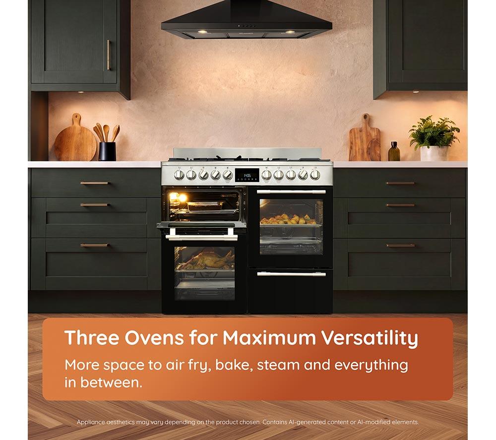 HOTPOINT RH100FA21BB 100 cm Dual Fuel Range Cooker - Black image number 8 of 8