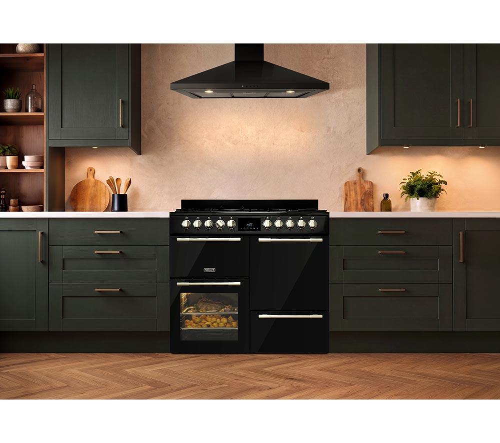HOTPOINT RH100FA21BB 100 cm Dual Fuel Range Cooker - Black image number 15 of 16