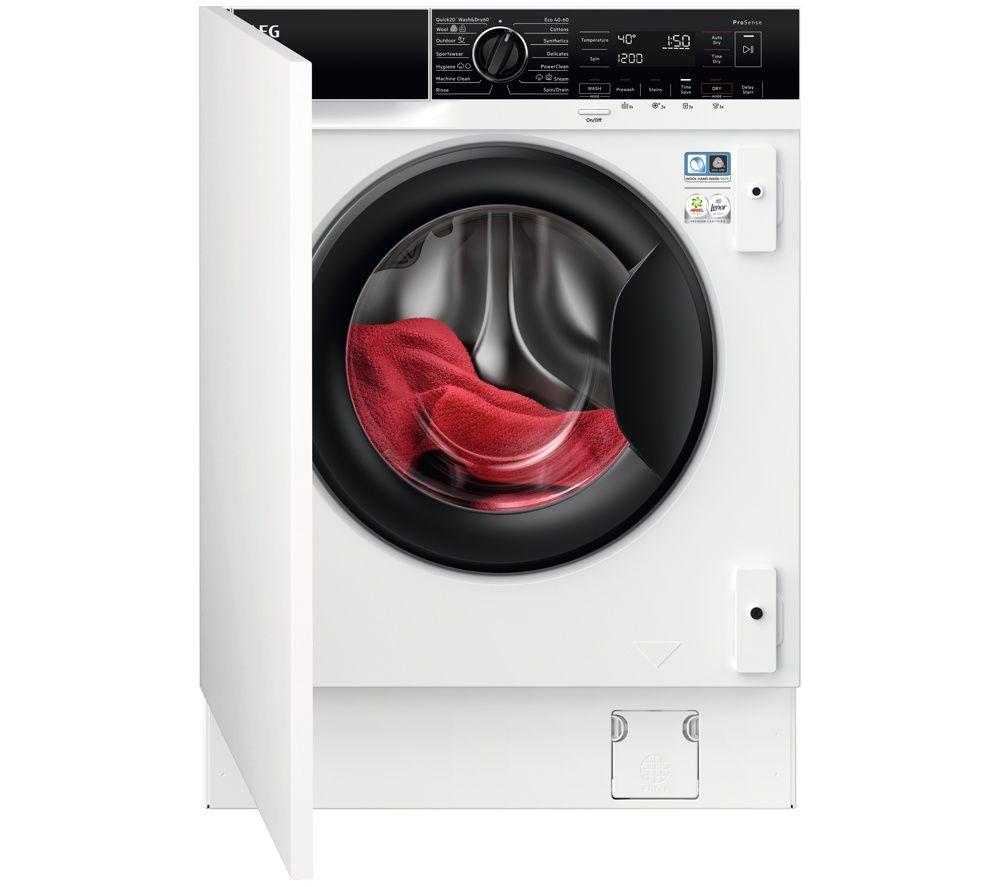 AEG PowerCare 8000 Series L8WE84636BI Integrated 8 kg Washer Dryer