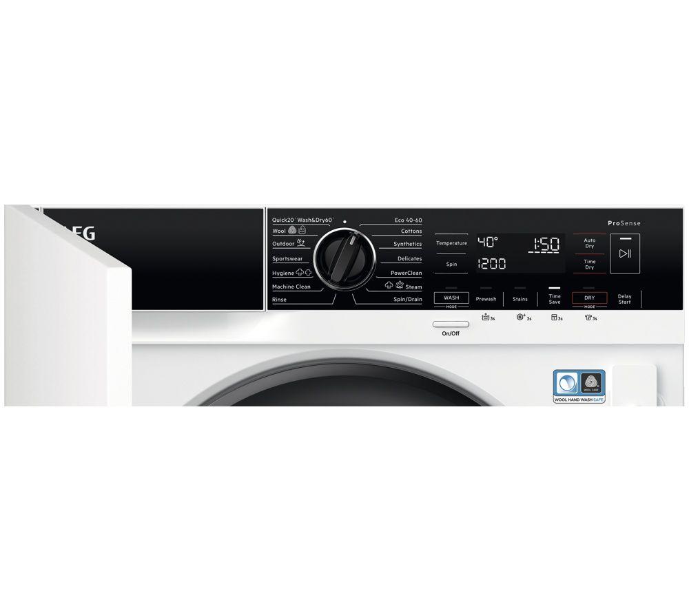 AEG PowerCare 8000 Series L8WE84636BI Integrated 8 kg Washer Dryer image number 4 of 6