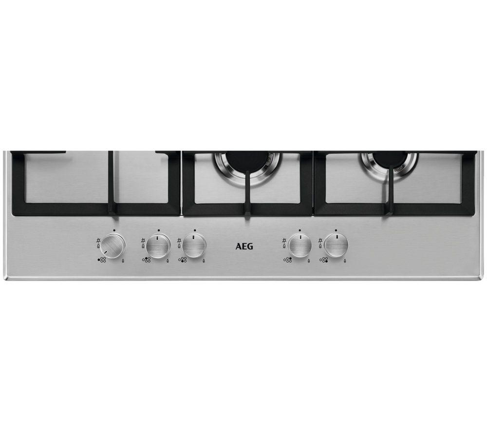 AEG HGB75500SM 75 cm Gas Hob - Silver image number 2 of 7