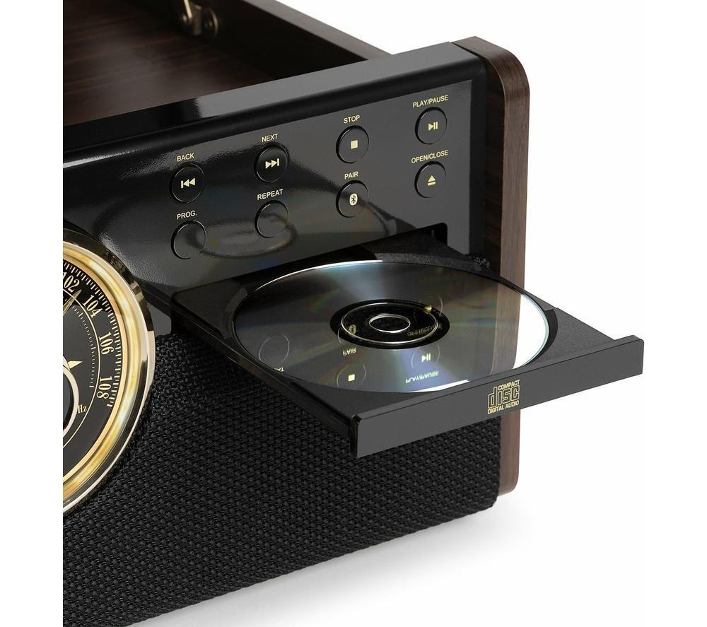 VICTROLA Empire VTA-270B Belt Drive Bluetooth Turntable - Brown, Black & Gold image number 7 of 13