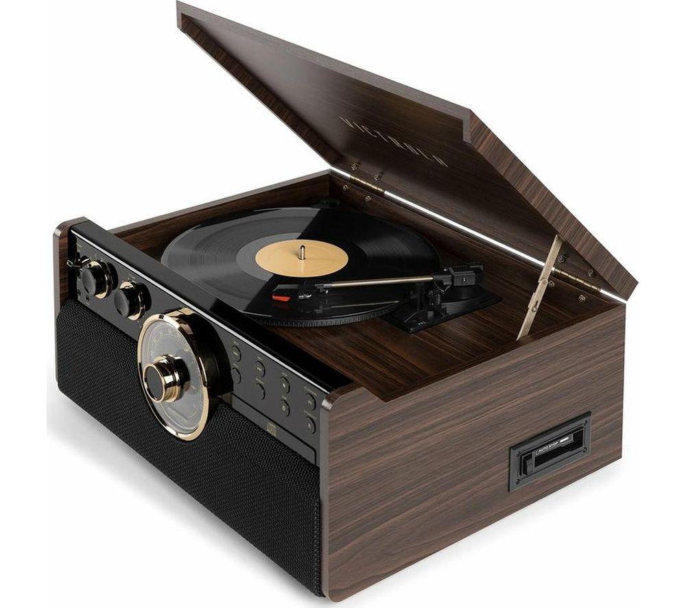 VICTROLA Empire VTA-270B Belt Drive Bluetooth Turntable - Brown, Black & Gold image number 8 of 13