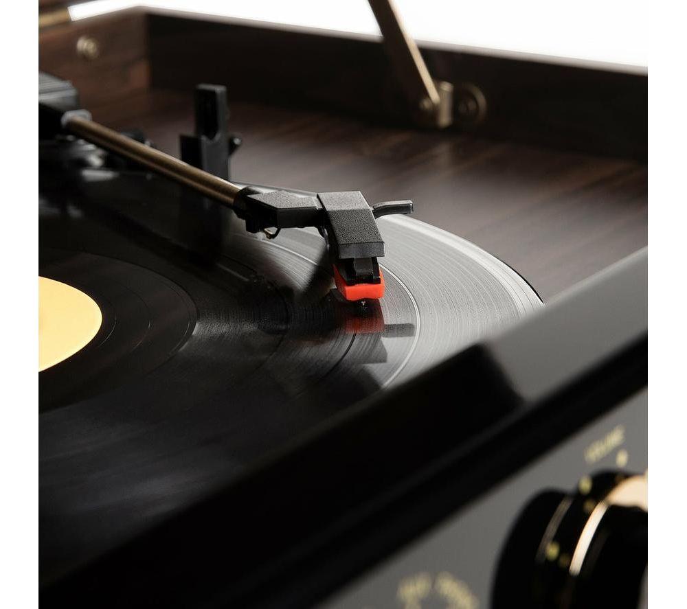 VICTROLA Empire VTA-270B Belt Drive Bluetooth Turntable - Brown, Black & Gold image number 9 of 13