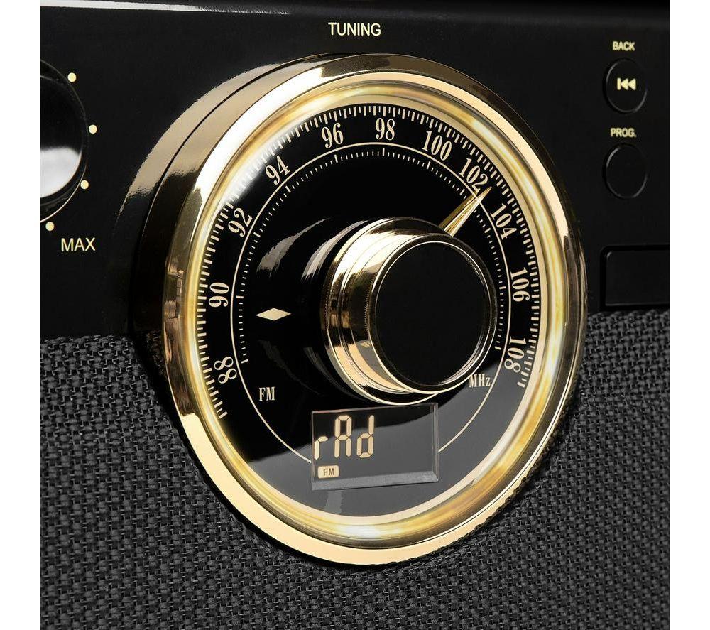 VICTROLA Empire VTA-270B Belt Drive Bluetooth Turntable - Brown, Black & Gold image number 11 of 13