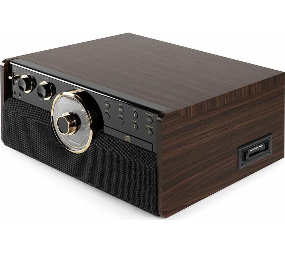 VICTROLA Empire VTA-270B Belt Drive Bluetooth Turntable - Brown, Black & Gold image number 13 of 13