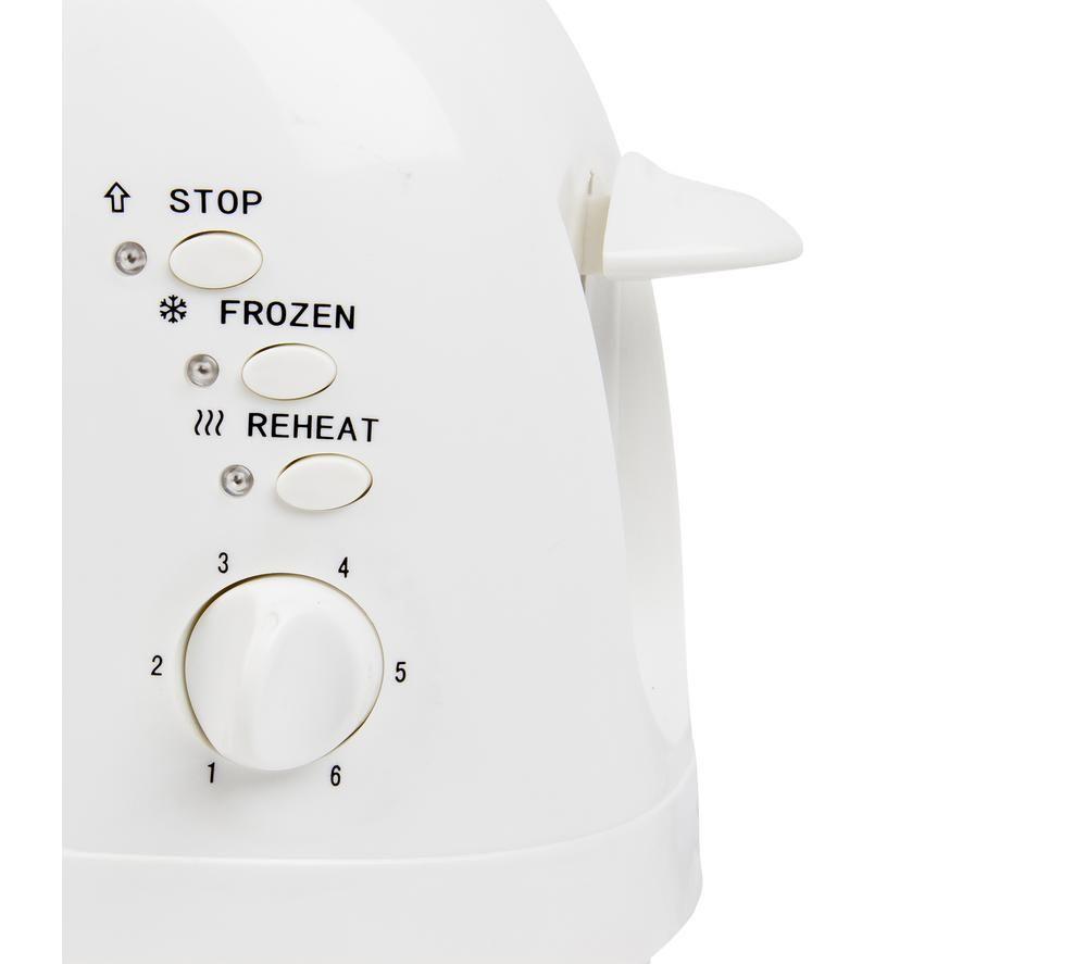 IGENIX IGT0420W Long-Slot 4-Slice Toaster - White image number 8 of 17