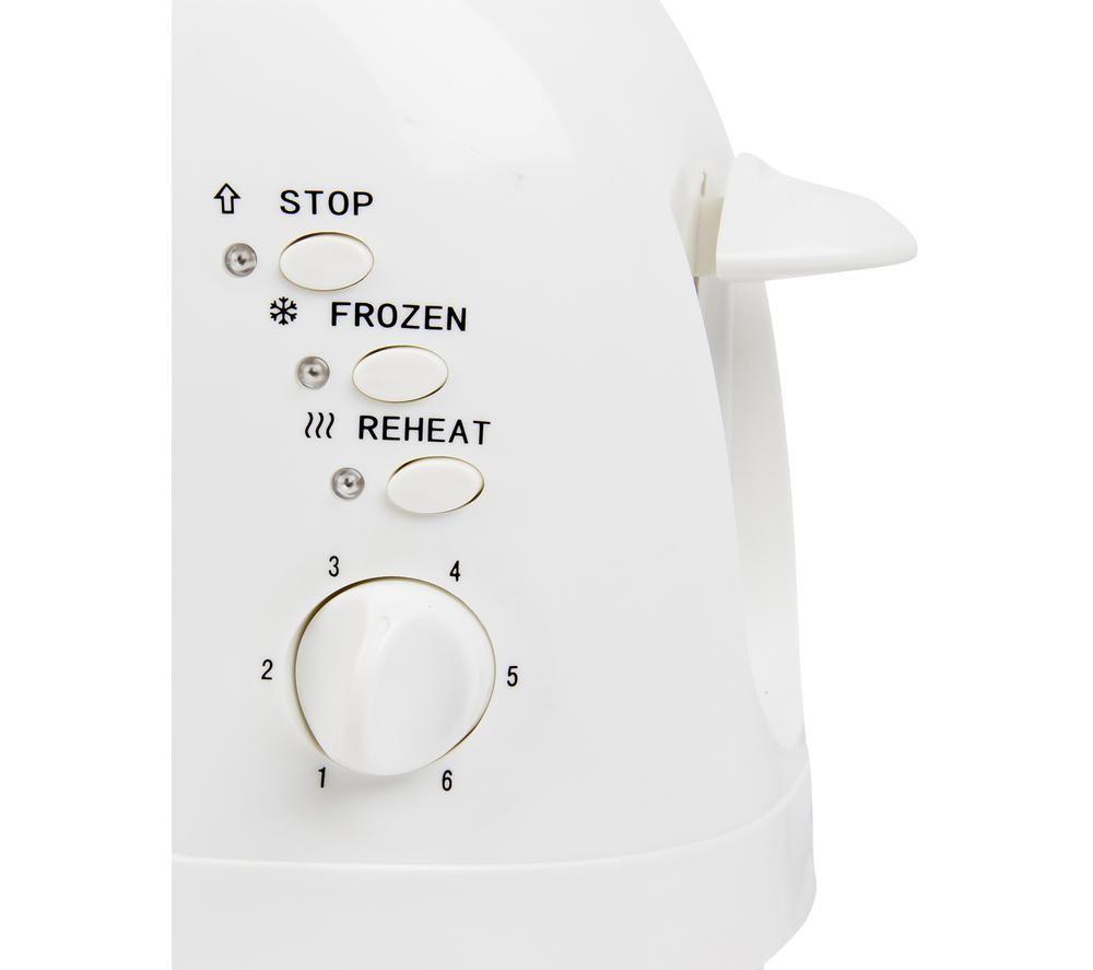 IGENIX IGT0420W Long-Slot 4-Slice Toaster - White image number 12 of 17