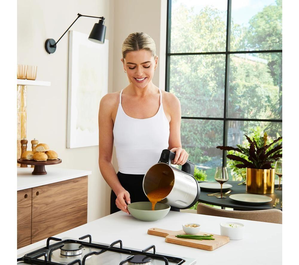 MORPHY RICHARDS 501022 Large Soup Maker - Silver & Black image number 4 of 8