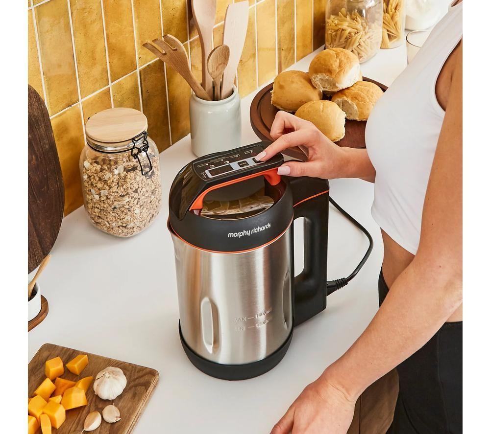 MORPHY RICHARDS 501022 Large Soup Maker - Silver & Black image number 5 of 8