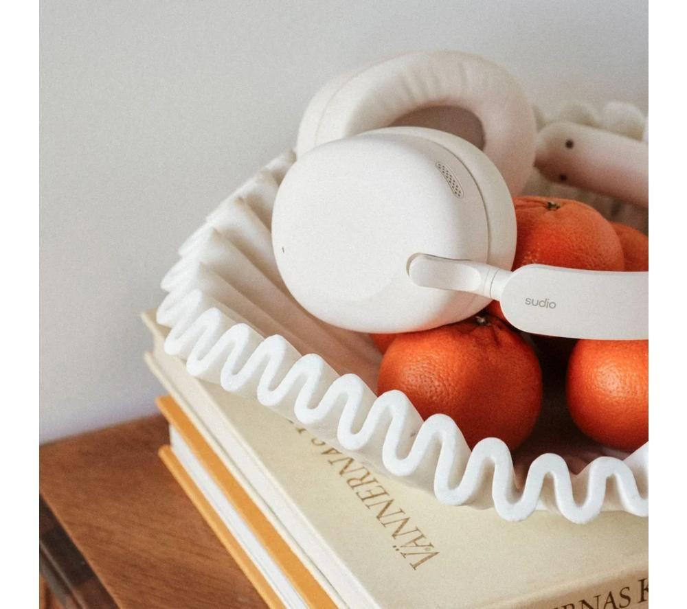 SUDIO K2 Wireless Bluetooth Noise-Cancelling Headphones - Cream White image number 2 of 7