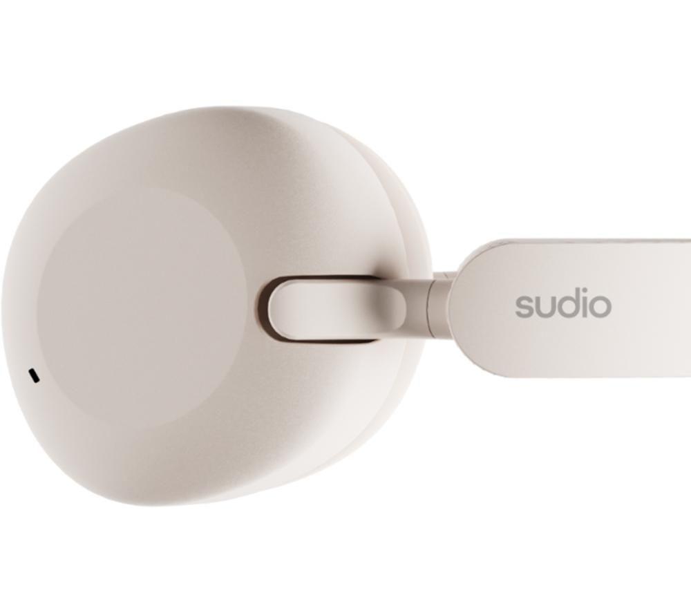 SUDIO K2 Wireless Bluetooth Noise-Cancelling Headphones - Cream White image number 5 of 7
