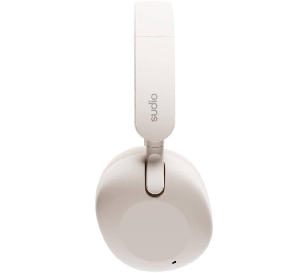 SUDIO K2 Wireless Bluetooth Noise-Cancelling Headphones - Cream White image number 6 of 7