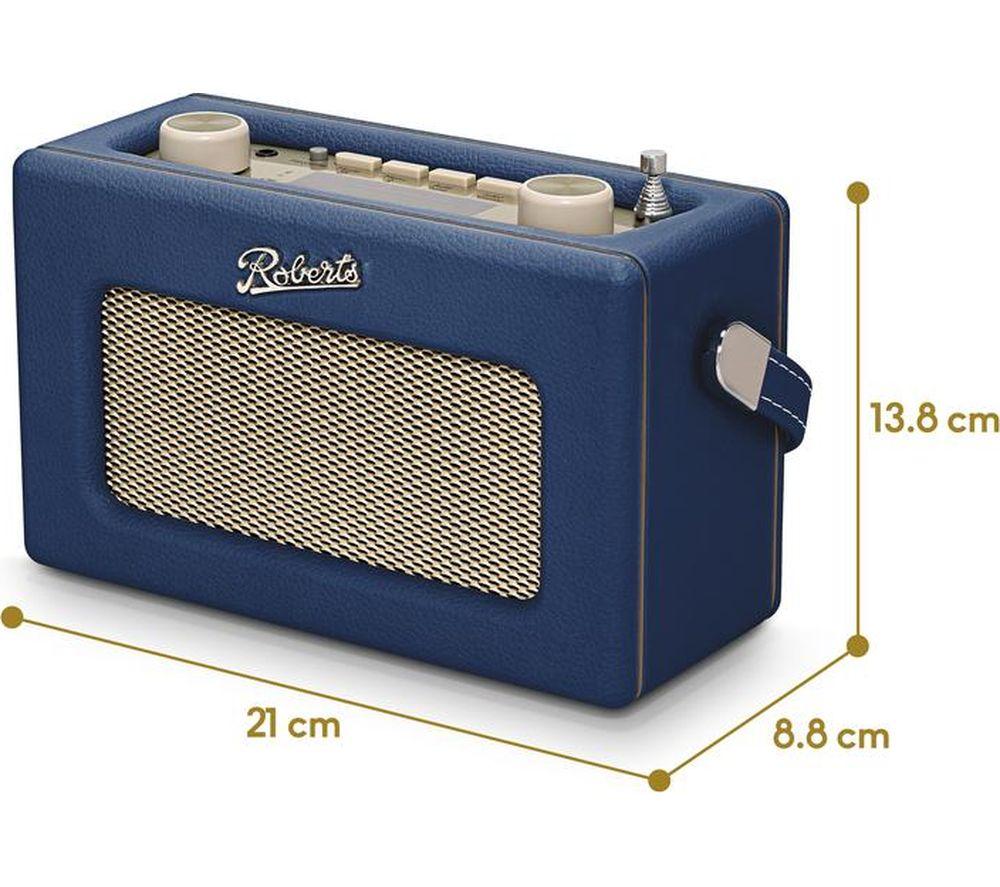 ROBERTS Revival Uno Solar Portable DAB+/FM Retro Bluetooth Radio - Midnight Blue image number 4 of 5