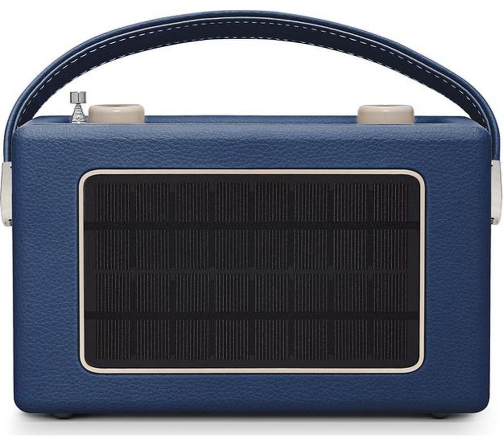 ROBERTS Revival Uno Solar Portable DAB+/FM Retro Bluetooth Radio - Midnight Blue image number 5 of 5