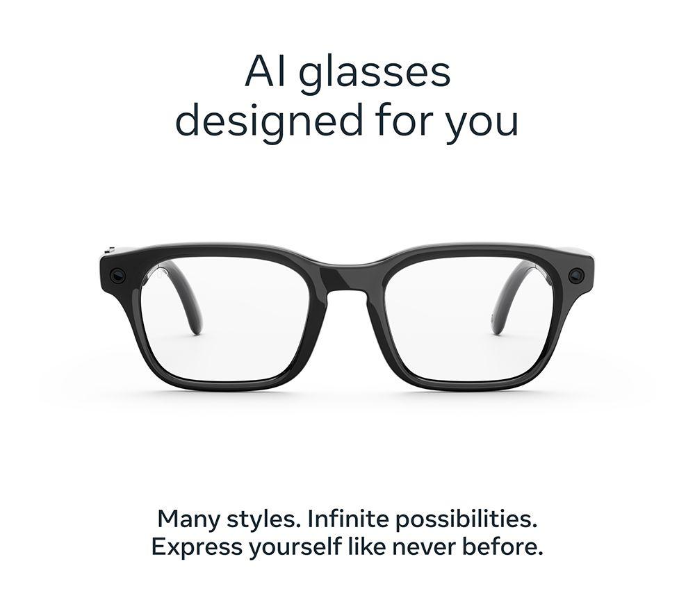 META Adventurer Smart Glasses - Classic Black, Clear Lenses image number 2 of 8