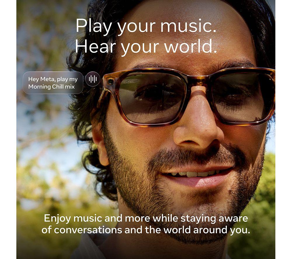 META Adventurer Smart Glasses - Classic Black, Brown Lenses image number 5 of 10