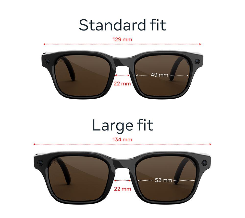 META Adventurer Smart Glasses - Classic Black, Brown Lenses image number 8 of 10
